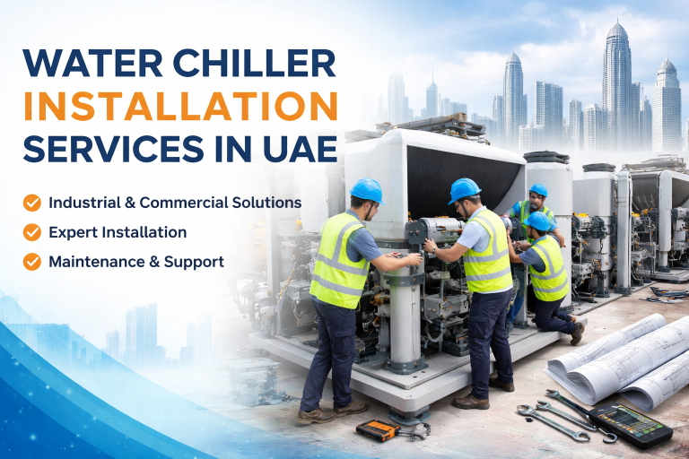 Water chiller installation services in UAE