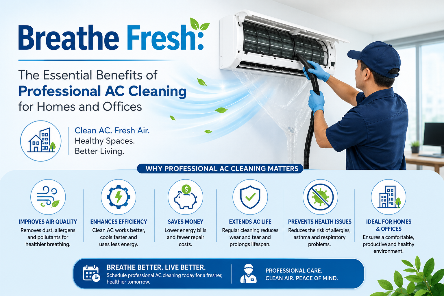 Breathe fresh: AC cleaning benefits