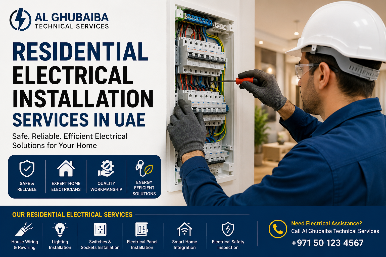 Residential electrical services in UAE