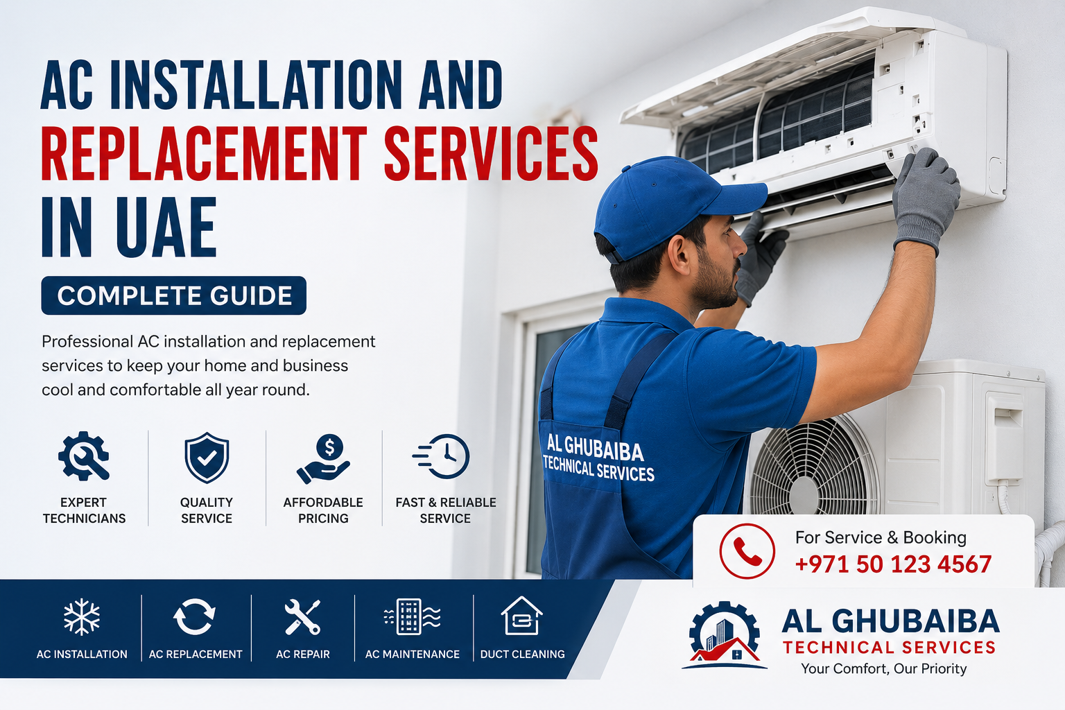 AC installation and replacement services