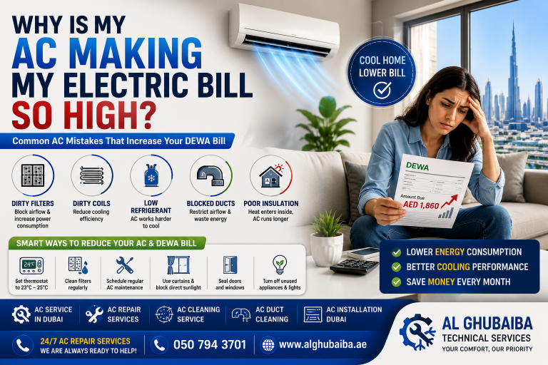 Why Is My DEWA Bill So High? Common AC Mistakes