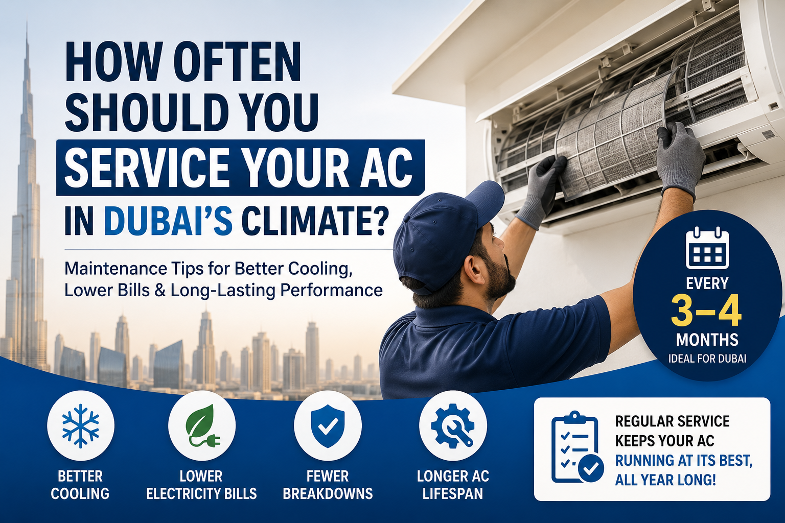 AC service tips for Dubai's climate