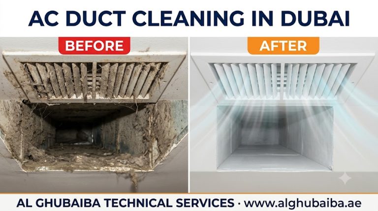 AC duct cleaning cost and process in Dubai