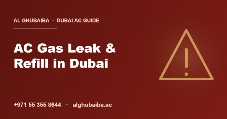 AC gas leak and refill in Dubai — Al Ghubaiba