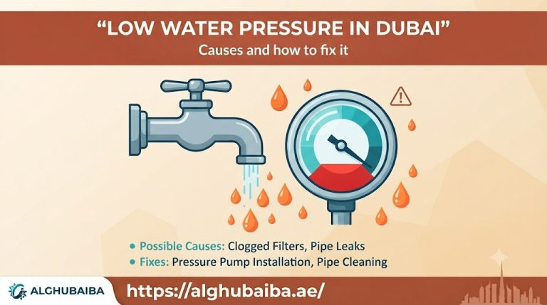 Low water pressure in Dubai, causes and fixes by Al Ghubaiba Technical Services