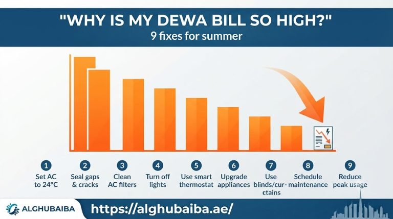 Why is my DEWA bill so high, nine fixes for summer by Al Ghubaiba Technical Services