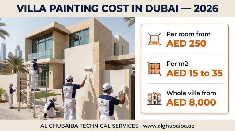 Villa painting cost guide for Dubai