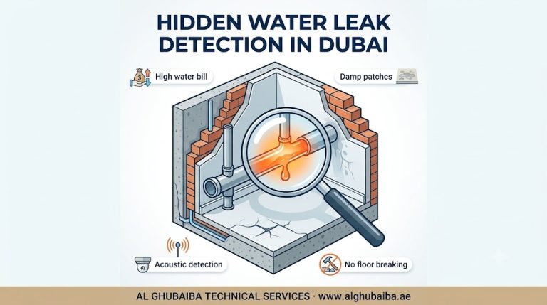 Hidden water leak detection in Dubai