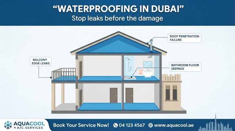 Waterproofing in Dubai for bathrooms and roofs, by Al Ghubaiba Technical Services