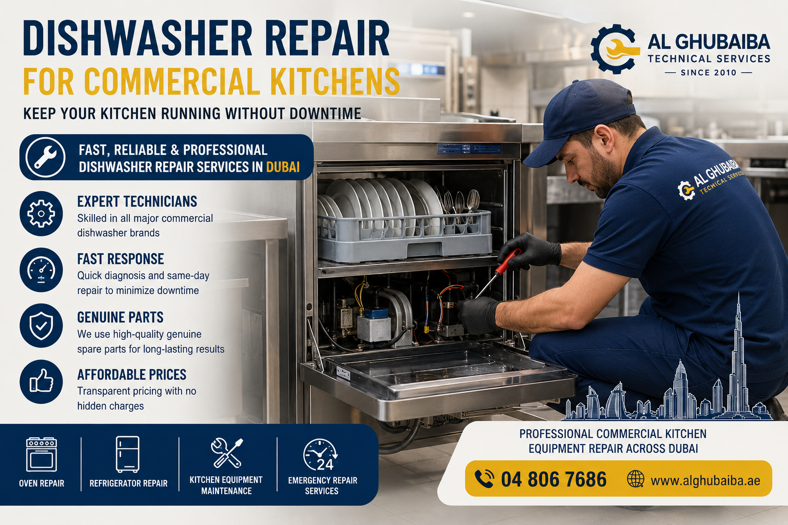 Kitchen Equipment Maintenance Service in Dubai